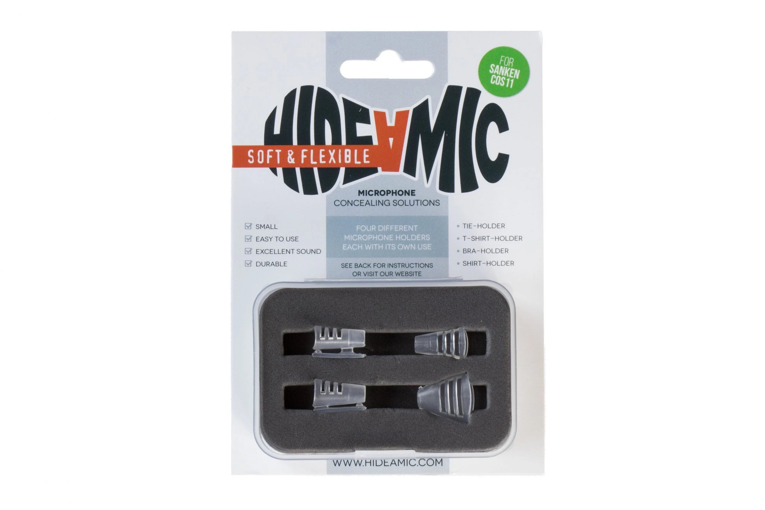 Soft & Flexible Clips Hide a Mic | Wonka Audio