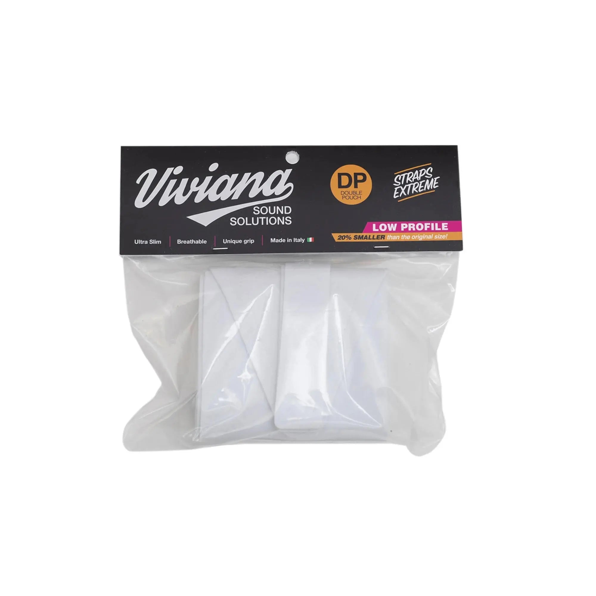 Viviana Straps Waist Double Pouch Low Profile – Weiß