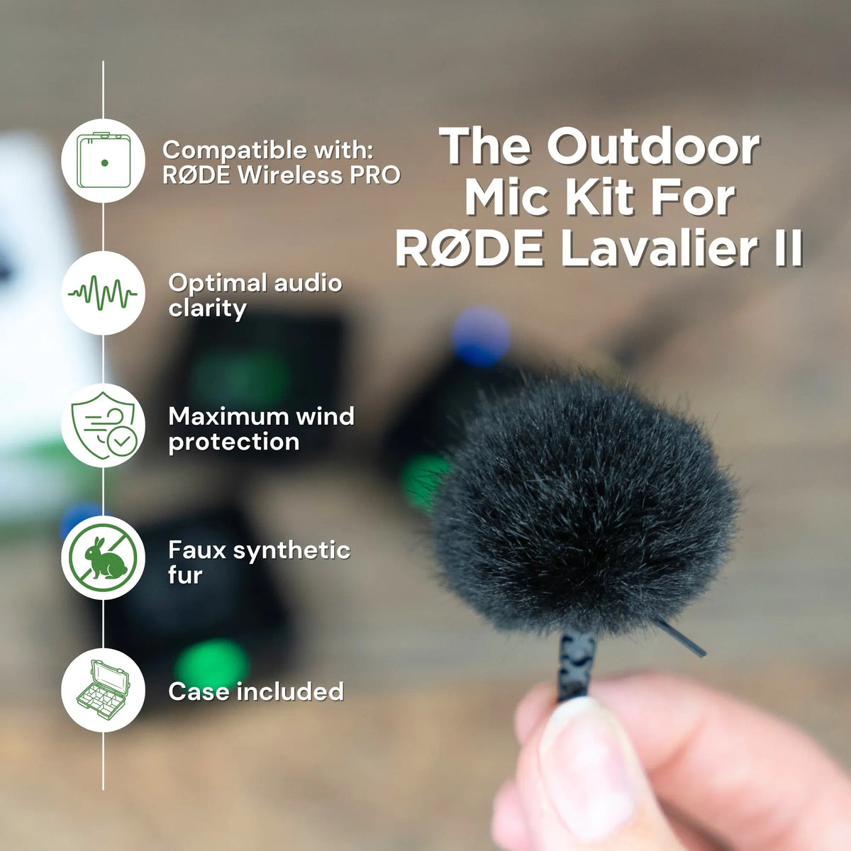 Bubblebee Outdoor Mic Kit für Røde Lavalier II – 1