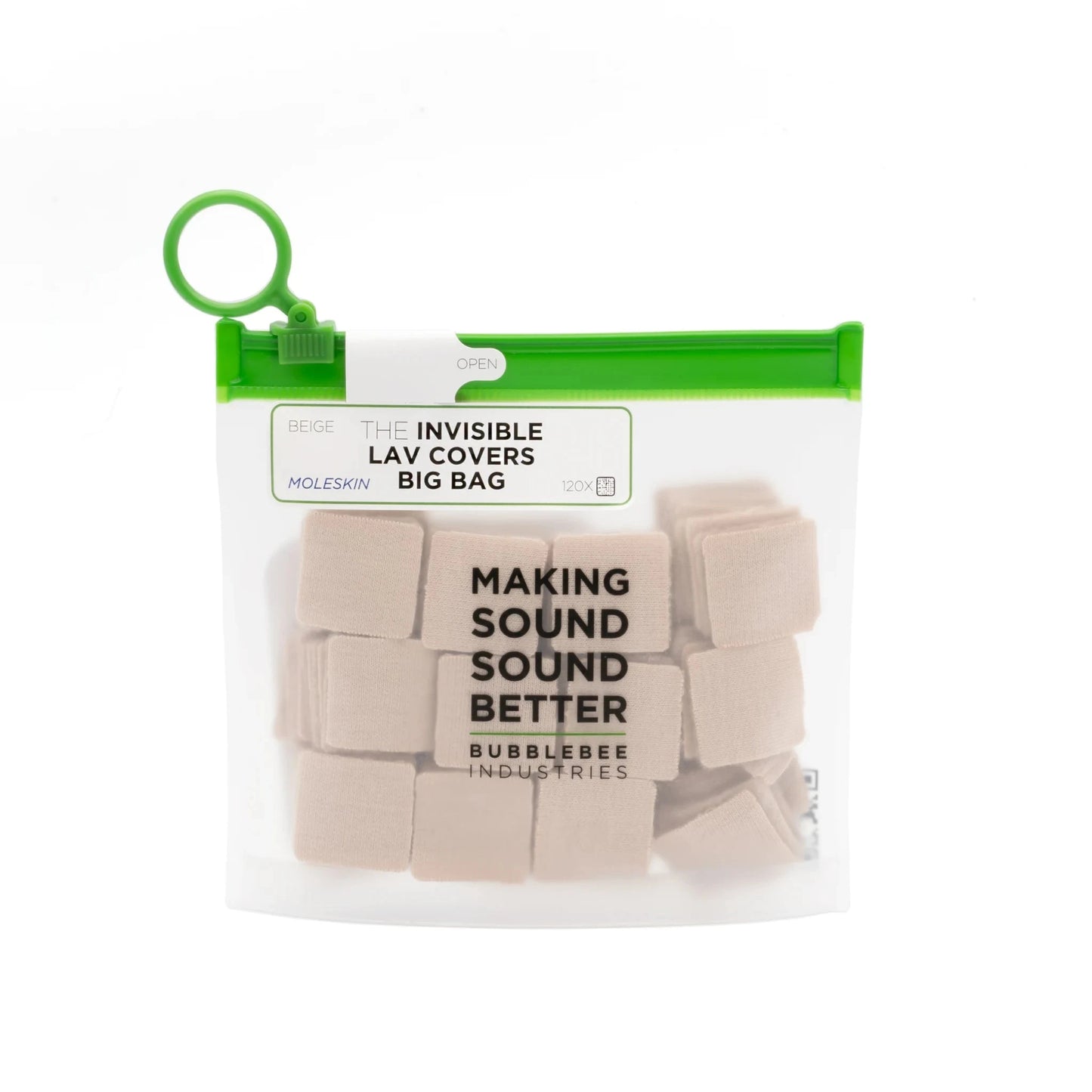 The Invisible Lav Covers - Big Bag - Moleskin  Bubblebee Industries |  Wonka Audio