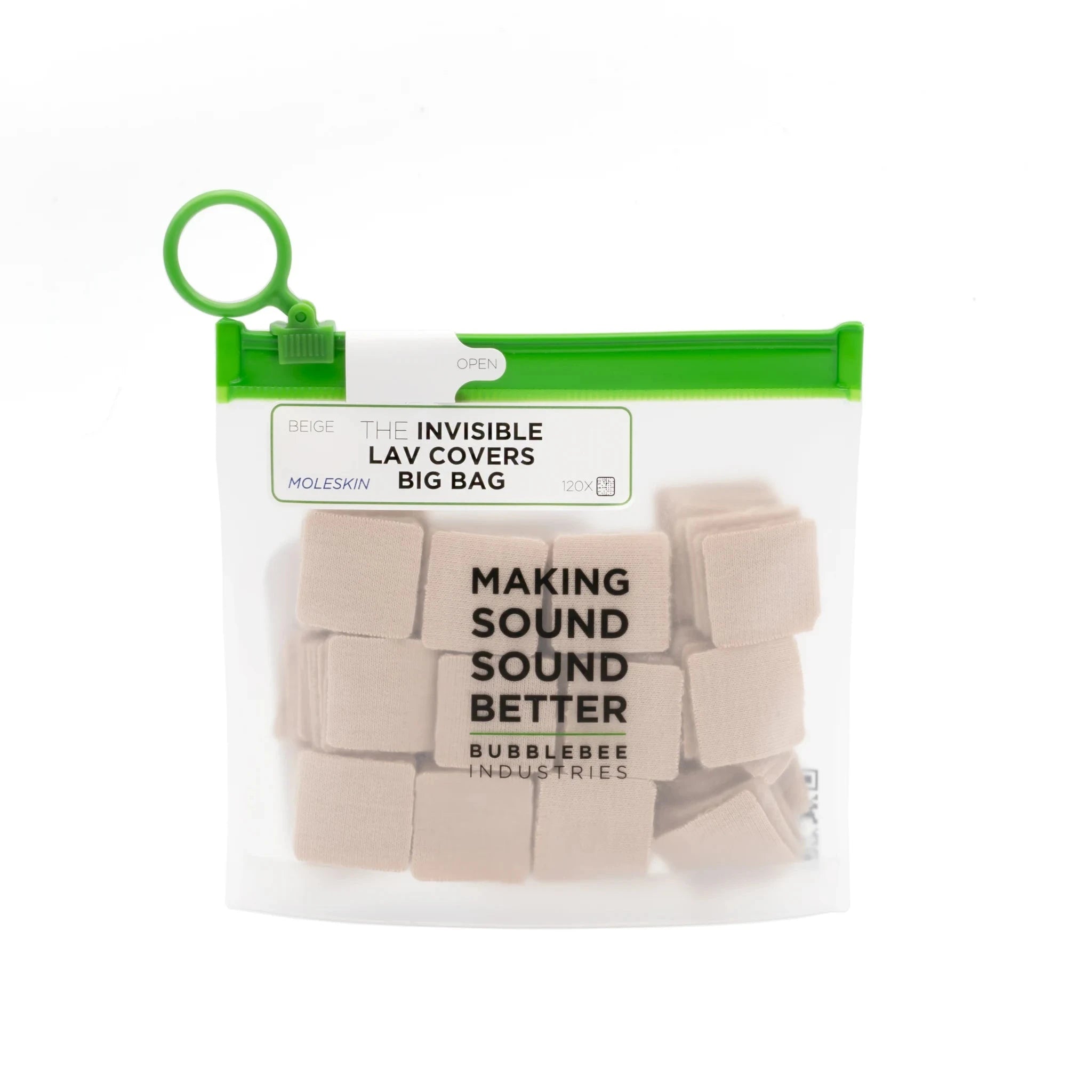 The Invisible Lav Covers - Big Bag - Moleskin  Bubblebee Industries |  Wonka Audio