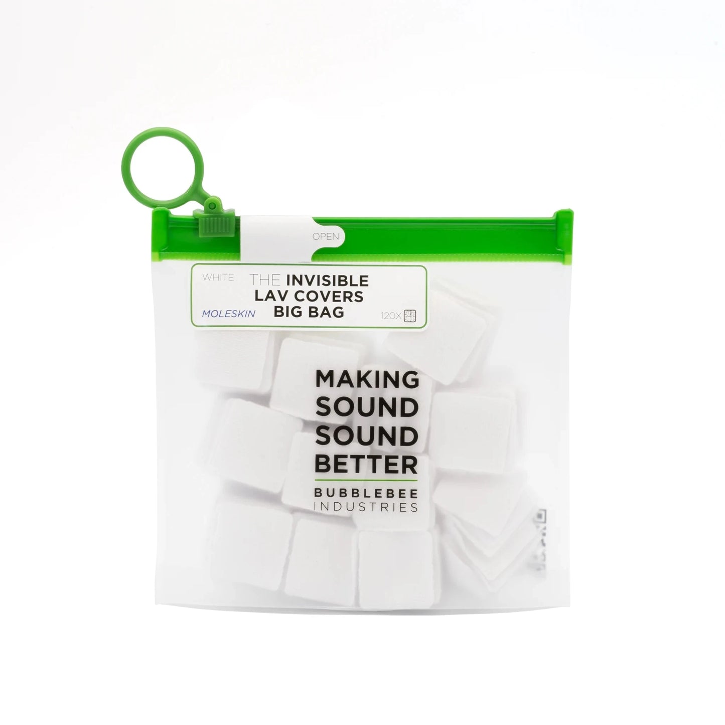 The Invisible Lav Covers - Big Bag - Moleskin  Bubblebee Industries |  Wonka Audio