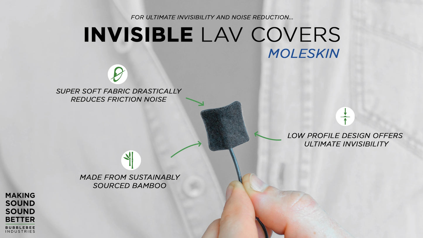 The Invisible Lav Covers - Big Bag - Moleskin  Bubblebee Industries |  Wonka Audio