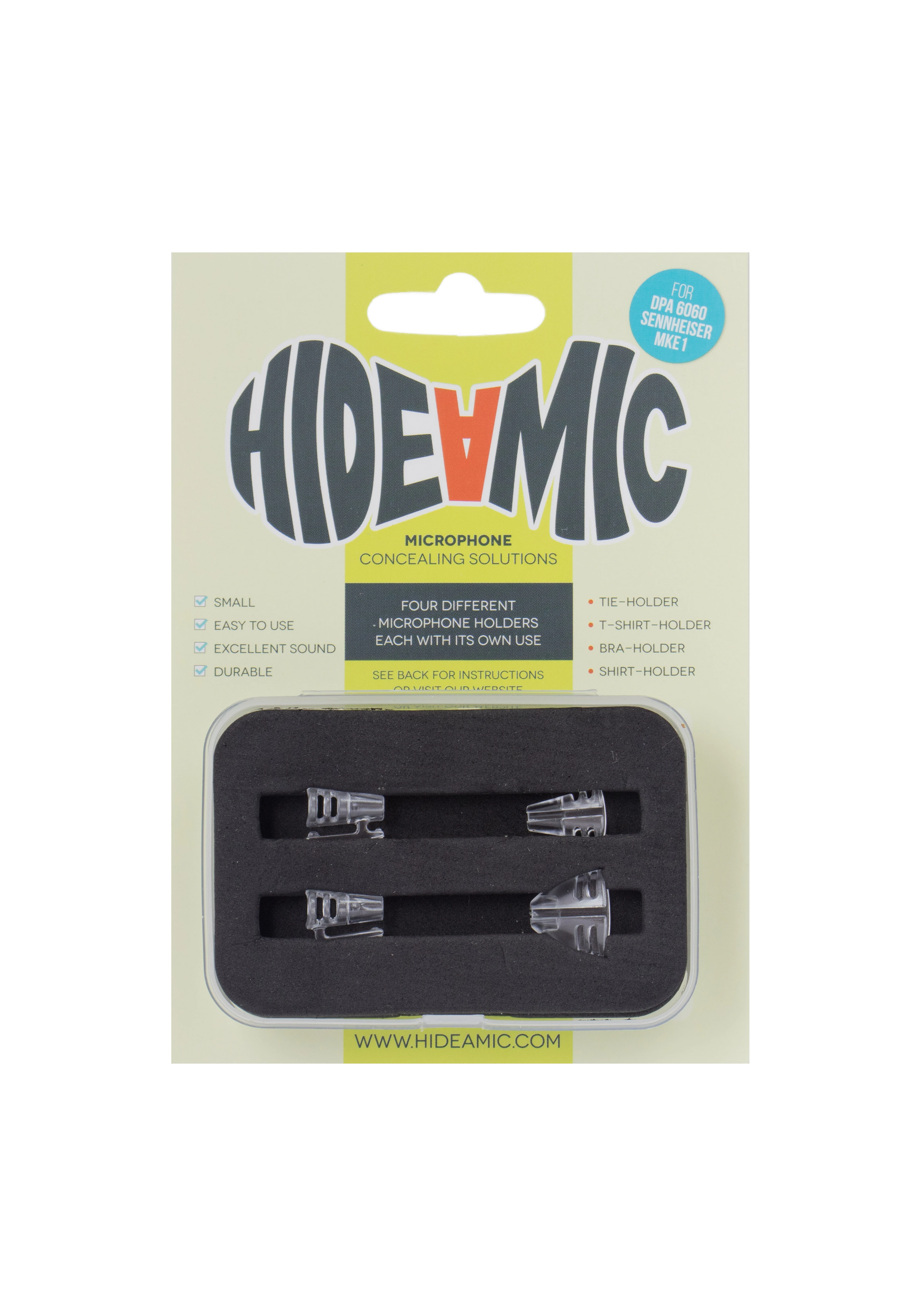 Clips - 4er Set  Hide a Mic |  Wonka Audio