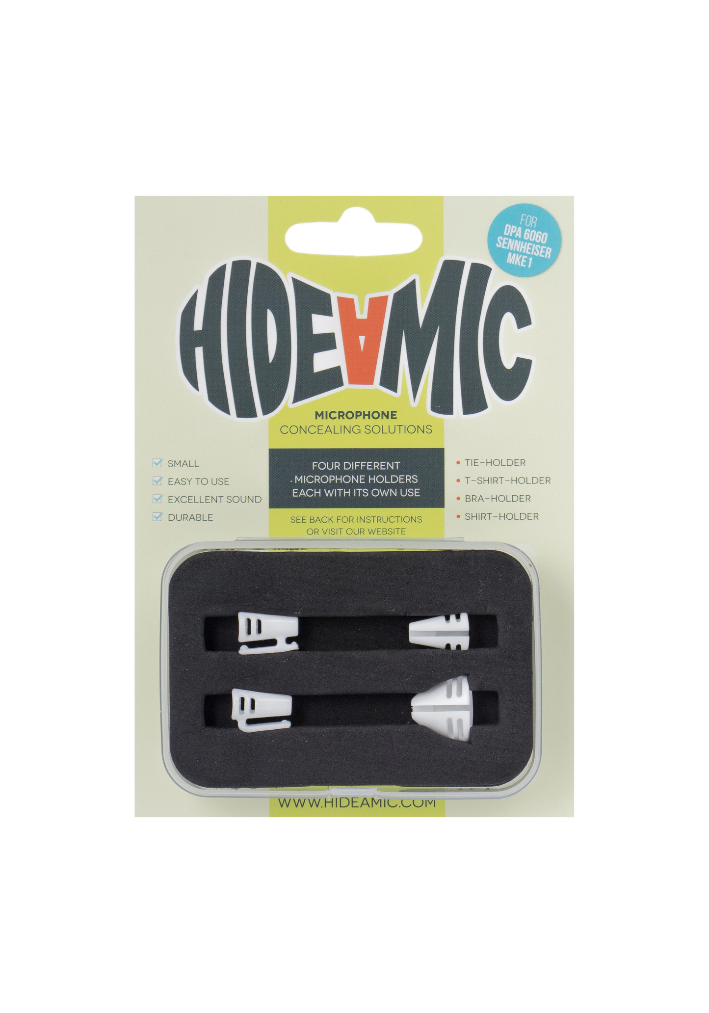 Clips - 4er Set  Hide a Mic |  Wonka Audio