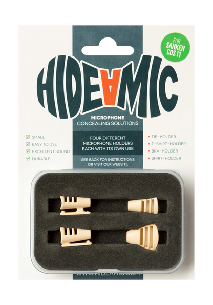 Clips - 4er Set  Hide a Mic |  Wonka Audio