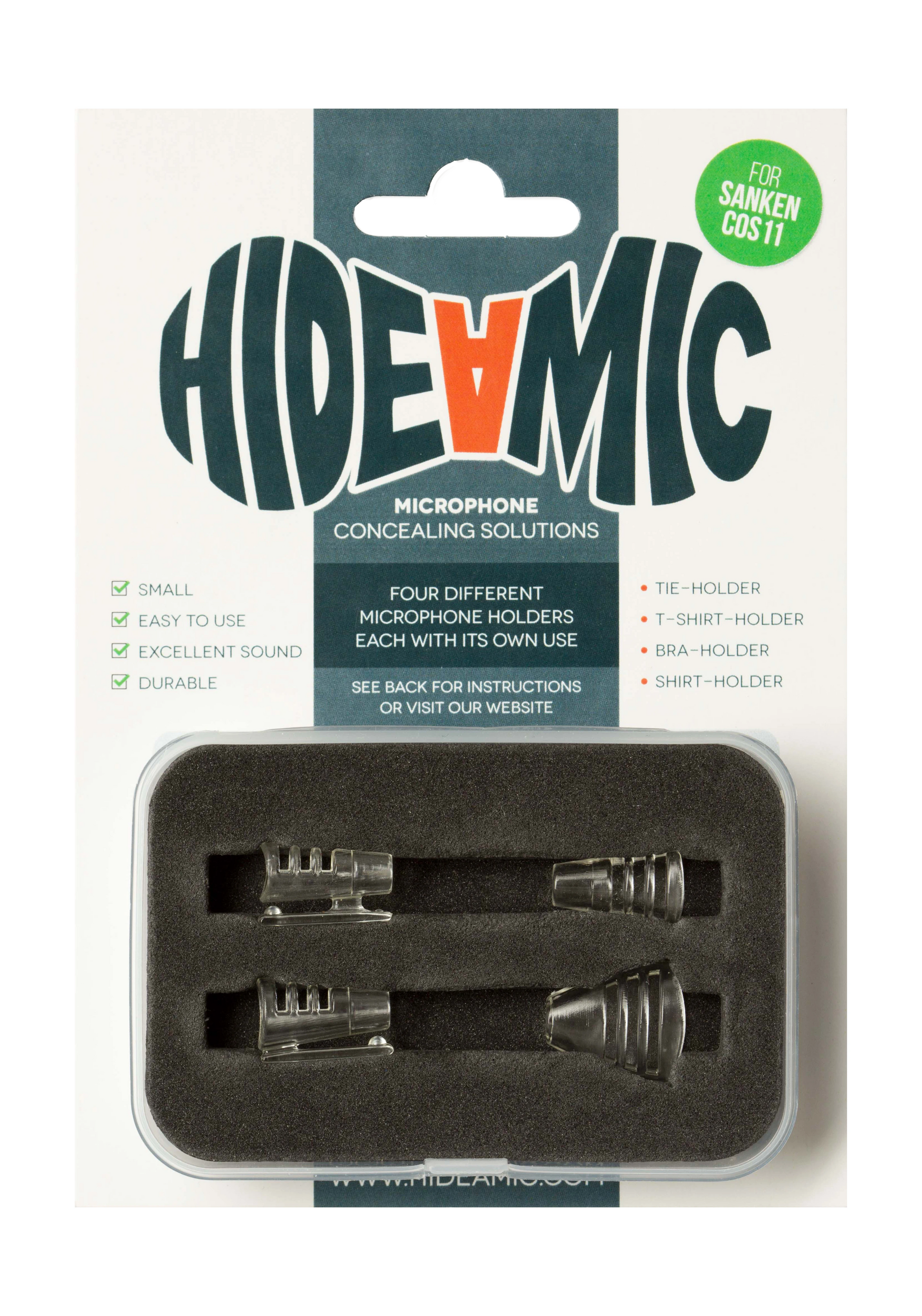 Clips - 4er Set  Hide a Mic |  Wonka Audio