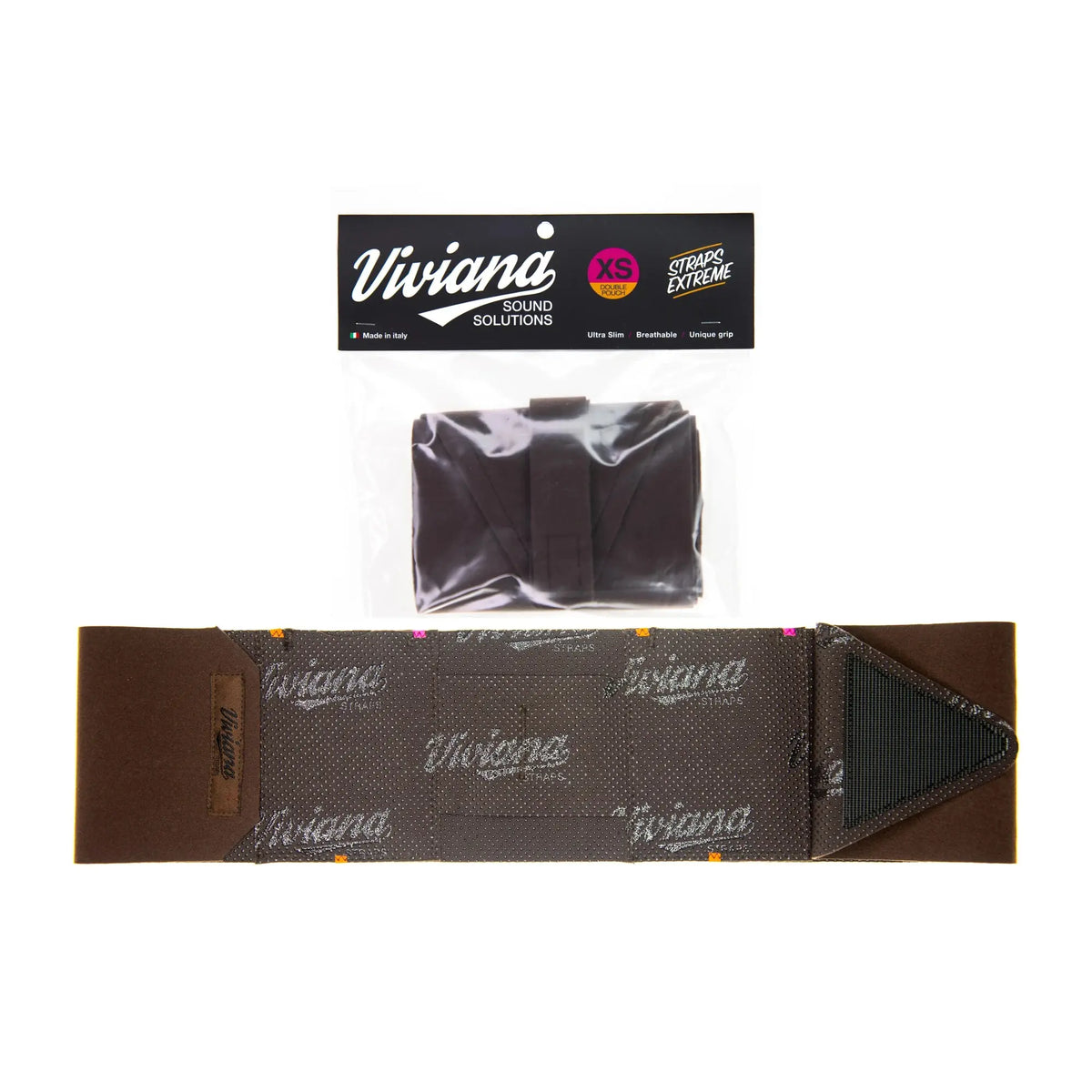 Viviana Straps Waist Double Pouch Extreme – XS Braun