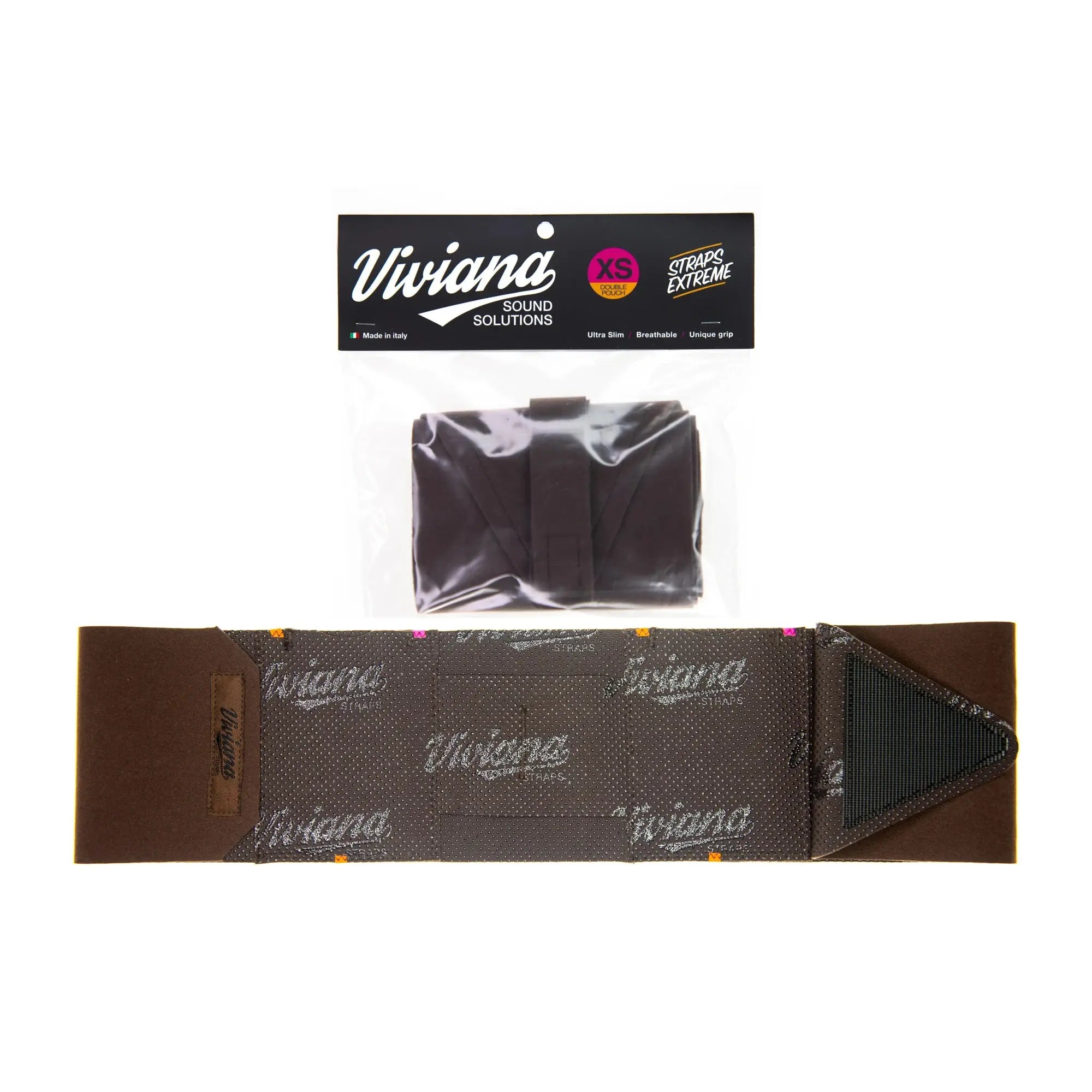 Viviana Straps Waist Double Pouch Extreme – XS Braun